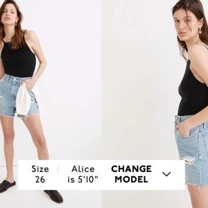 Madewell The Mom Jean Short in Lansdale